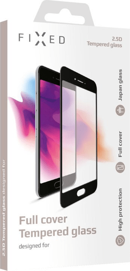 FIXED Ochranné tvrdené sklo Full-Cover pre Xiaomi Mi A3, lepenie cez celý displej, čierne FIXGFA-410-BK