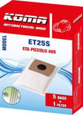 KOMA ET25S - Vrecká do vysávača ETA Piccolo 1409 textilné, 5ks