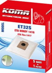 KOMA ET32S - Vrecká do vysávača ETA Windy 1416, Tiro 1417 textilné