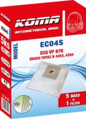 KOMA EC04S - Vrecká do vysávača ECG VP 878 textilné, 5ks