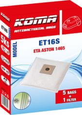 KOMA ET16S - Vrecká do vysávače ETA Aston 1465 textilné, 5ks