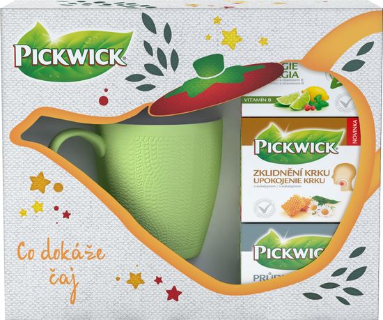Pickwick Darčekové balenie bylinných čajov s hrnčekom