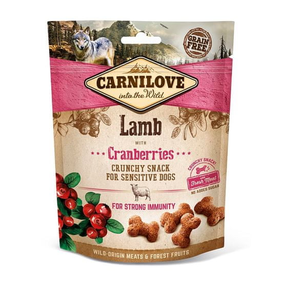 Carnilove Dog Crunchy Snack Lamb with Cranberries with fresh meat 200g