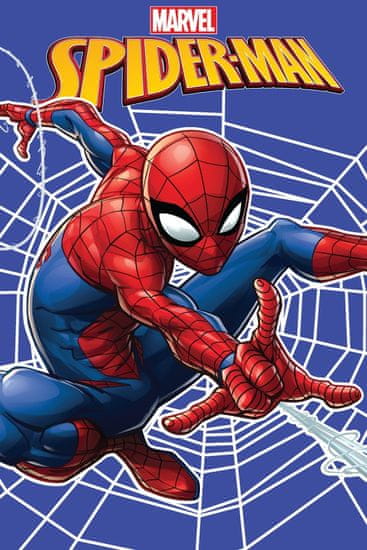 Jerry Fabrics Fleecová deka Spider-man pavúčia sieť