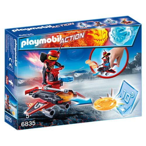 Playmobil Firebot s odpaľovačom , Šport a akcia, 8 dielikov