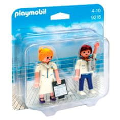 Playmobil Duo Pack Stevardka a dôstojník , Prázdniny, 5 dielikov