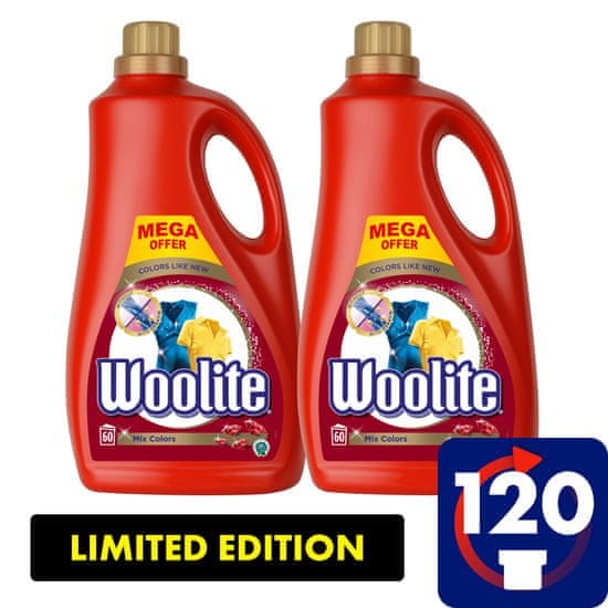 Woolite Mix Colors 7.2 l / 120 pracích dávok