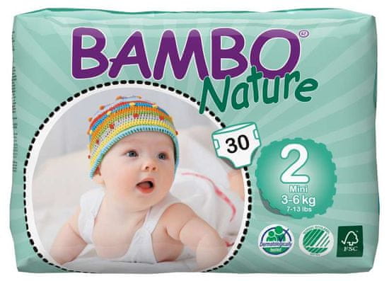 Bambo Nature 2 Mini (3-6 kg) 30 ks