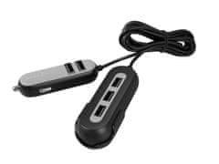Avacom  CarHUB nabíjačka do auta 5x USB výstup, čierna