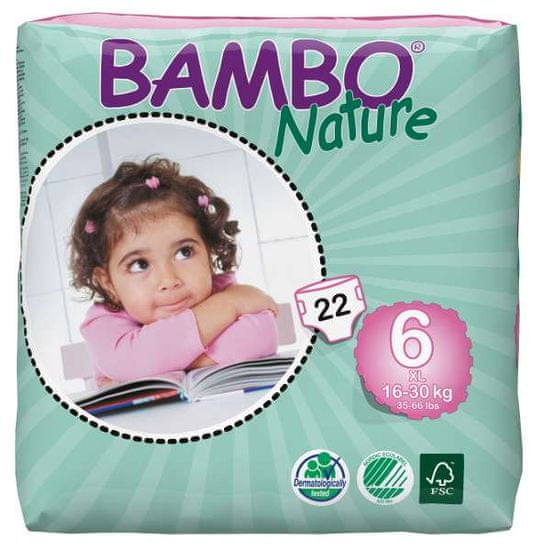 Bambo Nature 6 XL (16-30 kg) 22 ks