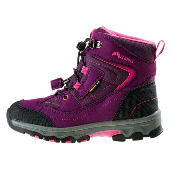 ELBRUS detská outdoorová obuv Livani Mid WP JR violet / dark violet / light fuchsia