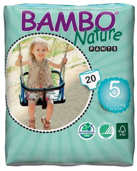 Bambo Nature Pants 5 Junior (12-20 kg) 20 ks