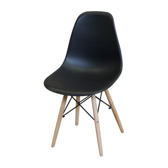 IDEA nábytok Jedálenská stolička UNO čierna
