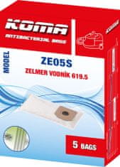 KOMA ZE05S - Vrecká do vysávača Zelmer Vodník textilné