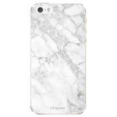 iSaprio Silikónové puzdro - SilverMarble 14 pre Apple iPhone 5/5S/SE