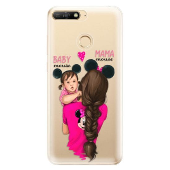 iSaprio Silikónové puzdro - Mama Mouse Brunette and Girl pre Huawei Y6 Prime 2018