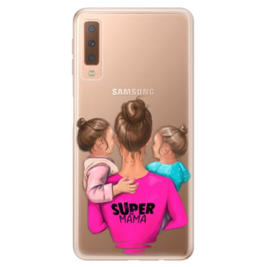 iSaprio Silikónové puzdro - Super Mama - Two Girls pre Samsung Galaxy A7 (2018)