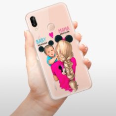 iSaprio Silikónové puzdro - Mama Mouse Blonde and Boy pre Huawei P20 Lite