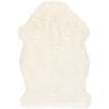 Kusový koberec Samba 495 Ivory (tvar kožušiny) 55x85 tvar kožušiny