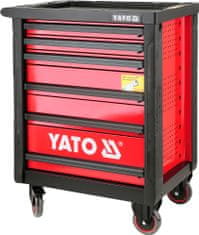 YATO  Skrinka dielenská pojazdná 6 zásuviek červená