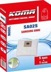 KOMA SA02S - Sada 25 ks vreciek do vysávača Samsung 8900