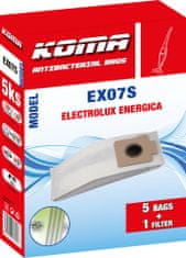 KOMA EX07S - Vrecká do vysávača Electrolux Energica ES 17 textilné
