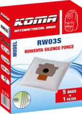 KOMA RW03S - Vrecká do vysávača Rowenta Silence Force textilné