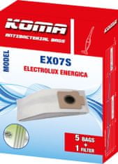 KOMA EX07S - Sada 25 ks vreciek do vysávača Electrolux Energica ES 17