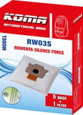 KOMA RW03S - Vrecká do vysávača Rowenta Silence Force textilné