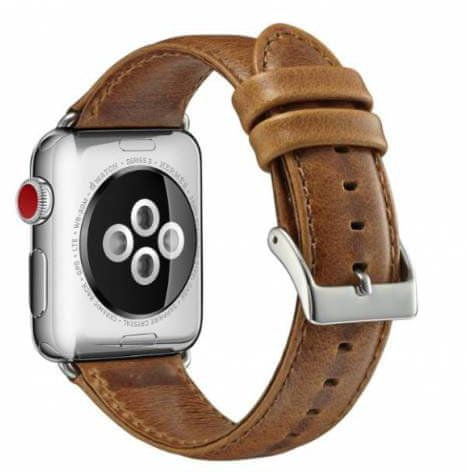 eses Kožený remienok 42/44 mm svetlo hnedý pre Apple Watch (1530000125)