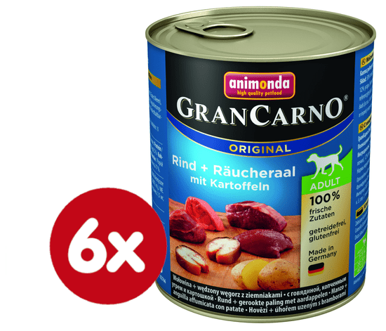 Animonda Grancarmo Adult-údený úhor + zemiaky 6 x 800g