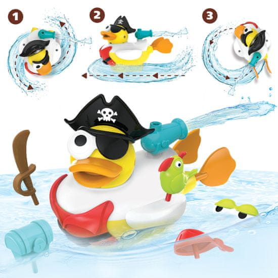 Yookidoo Kreatívna plávacia kačica - Pirát