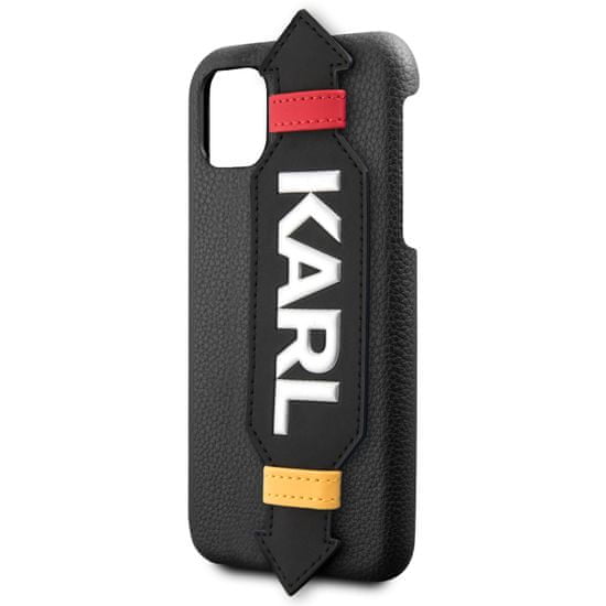 Karl Lagerfeld Strap Kryt pre iPhone 11 Pro Black (EU Blister) (KLHCN58HDAWBK)