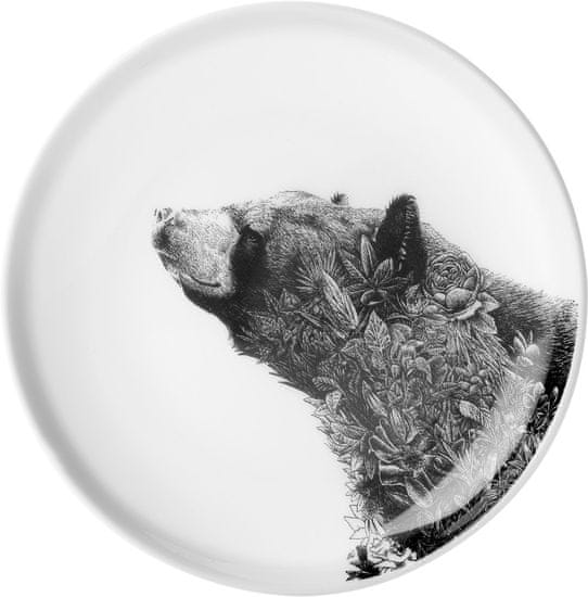 Maxwell & Williams Marini Ferlazzo tanier ázijský čierny medveď, 20 cm