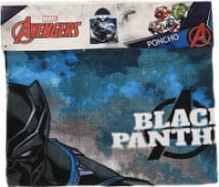 Sun City Detské pončo osuška s kapucňou Avengers Black Panther 50x100 cm