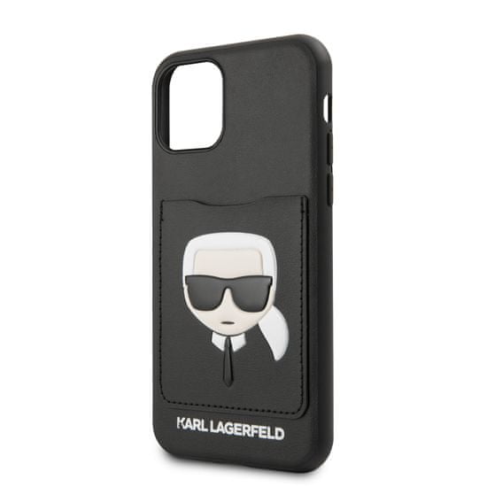 Karl Lagerfeld CardSlot Kryt pre iPhone 11 Pro Max Black (EU Blister) (KLHCN65CSKCBK)