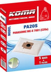 KOMA PA20S - Sada 25 ks vreciek do vysávačov Panasonic MC-E 7001 (C-20e)