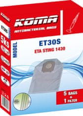 KOMA ET30S - Vrecká do vysávača ETA Sting 1430 textilné Balenie: Balenie v krabičce