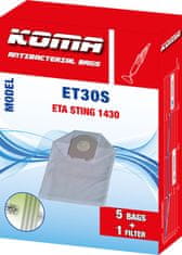 KOMA ET30S - Vrecká do vysávača ETA Sting 1430 textilné Balenie: Balenie v krabičce