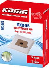 KOMA EX06S - Sada 25 ks vreciek do vysávačov Electrolux XIO