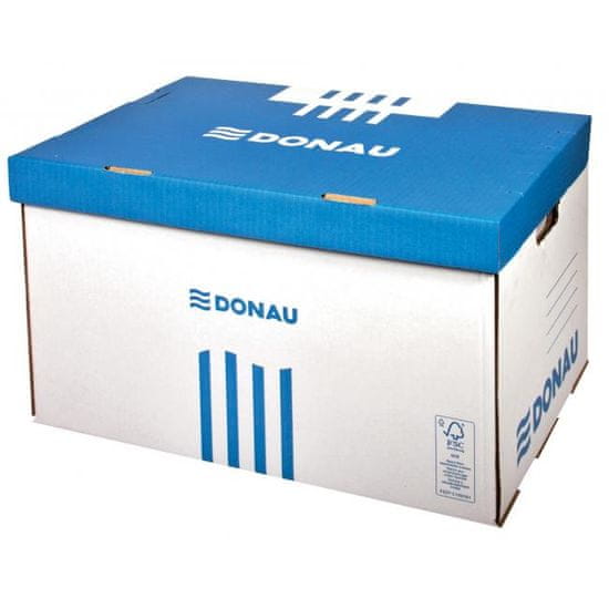 Donau Archívna krabica so sklápacím vekom modrá 560×370×315 mm