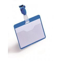 Durable Visačka so štipcom horizontálna 90x60mm modrá 25ks