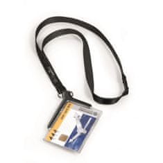 Durable Visačka na plastovú kartu s remienkom CARD HOLDER DE LUXE 85x54mm 10ks