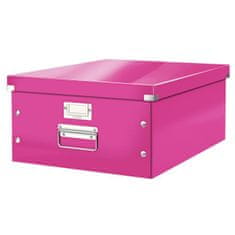 LEITZ Veľká krabica A3 Click & Store ružová