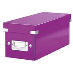 LEITZ Krabica na CD Click & Store purpurová