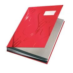 LEITZ Podpisová kniha designová červená