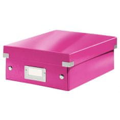 LEITZ Malá organizačná krabica Click & Store ružová