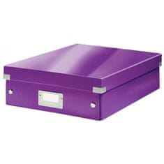 LEITZ Stredná organizačná krabica Click & Store purpurová