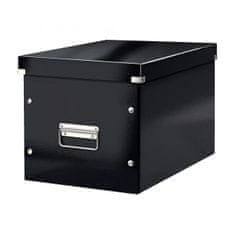 LEITZ Štvorcová krabica Click & Store A4 čierna
