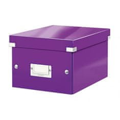 LEITZ Malá krabica Click & Store purpurová